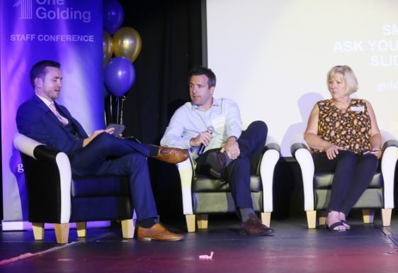 Kevin Durham chairing a conference panel