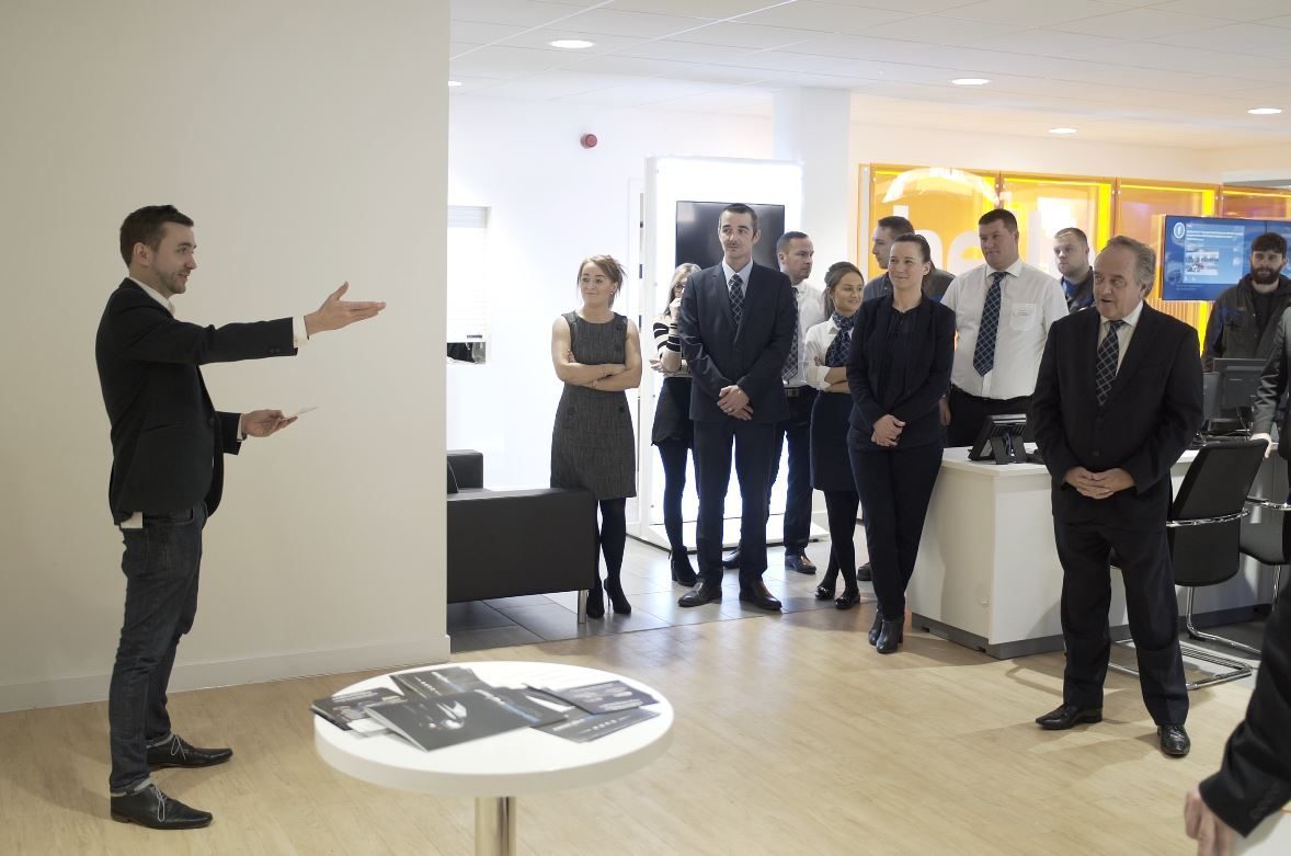 Kevin Durham speaking to a corporate audience
